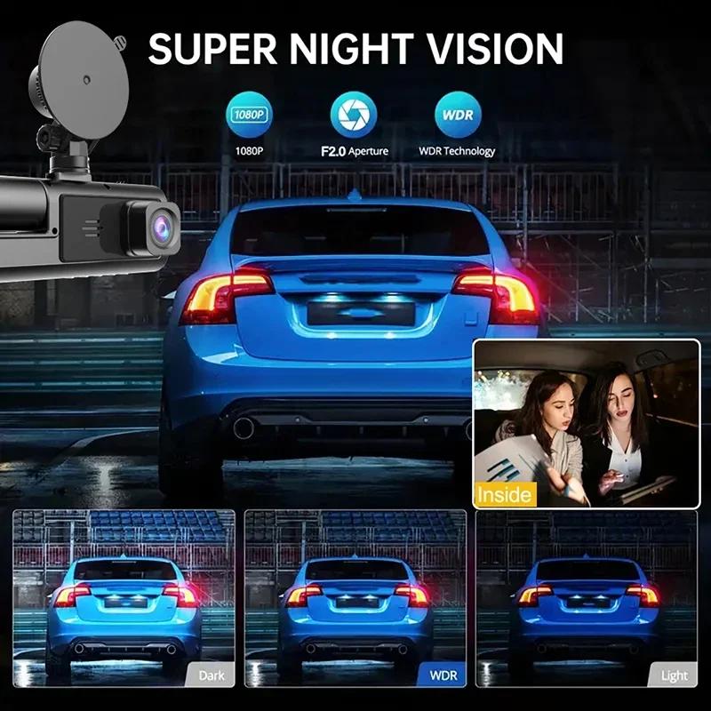 2/3 Channel WIFI APP Control Car Dvr 1080P Dash Cam for Cars Front and Rear View Recorder Video Car Camera for Car Assecories
