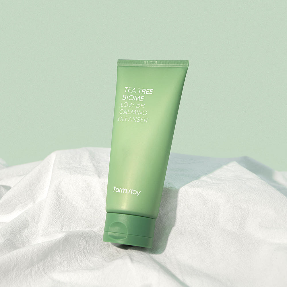 FARMSTAY Tea Tree Biome Low pH Calming Cleanser Gentle Soothing Facial Cleanser 180ml