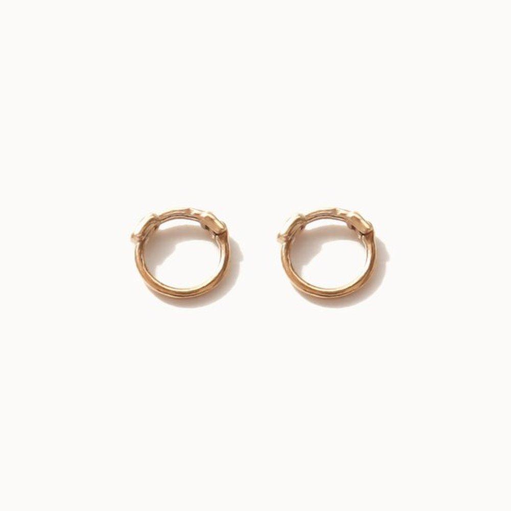 J.Lauren 11G0125 10K Gold Basic Ring Earrings