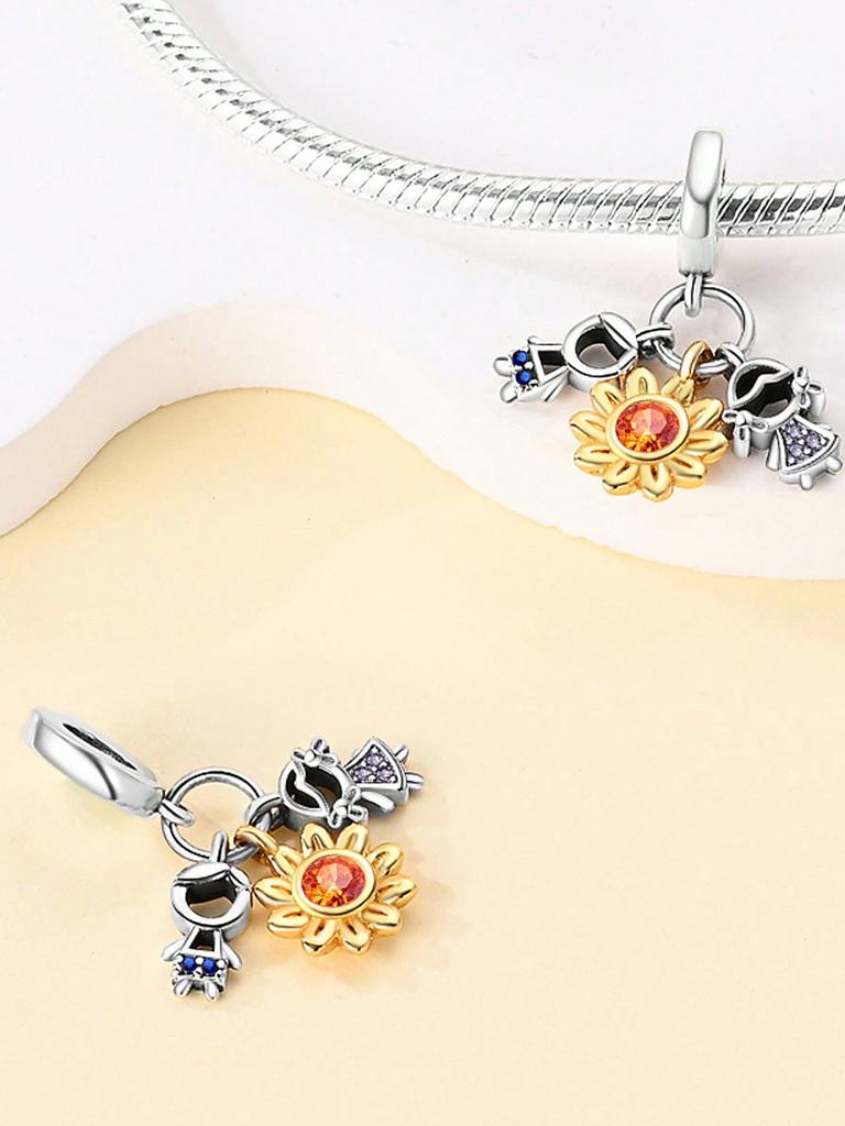 Charms Plata Copper Colors Valentine'S Day Love Crown Beads Charm Pendant For Original Bracelet For Women Diy Jewelry Love Gift