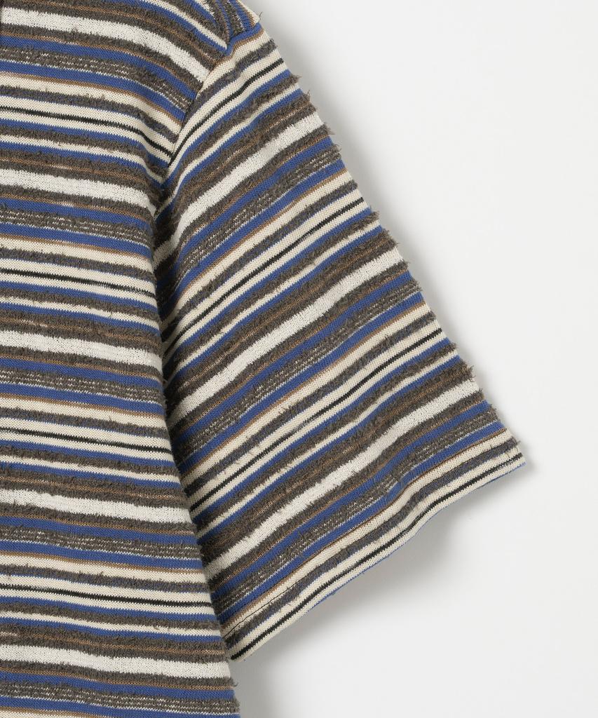 MILLO ARCHIVE Irregular Half Collar Knit [Mid Blue]
