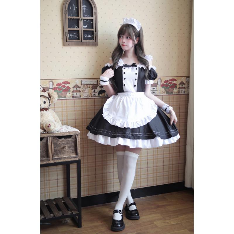 New Maid Dress Cute Secondary Lolita Dress Cat Maid Uniform Restaurant Maid Suit