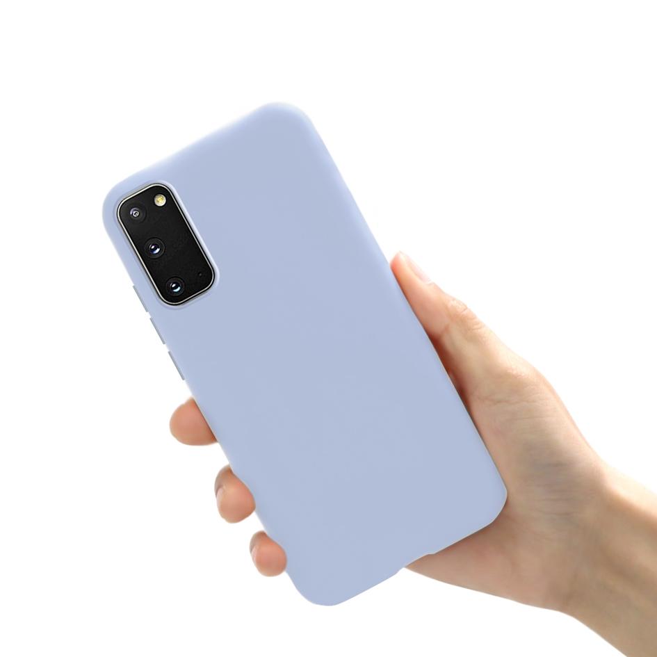 Per Samsung Galaxy S20 2020 Custodia Lusso Silicone Liquido Morbida Cover Protettiva Guscio Per Samsung S20 S 20 SM-G980F GalaxyS20 Capa