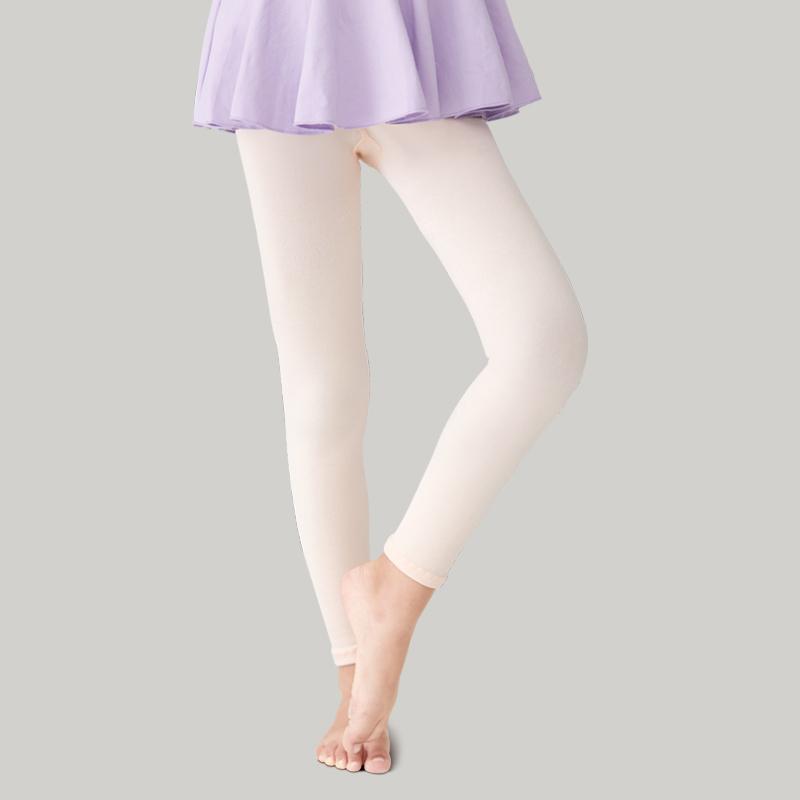 Soft Girls Dance WearTights Professional Footless Ballet Leggings White Black Nude for Children School Performance S розовый