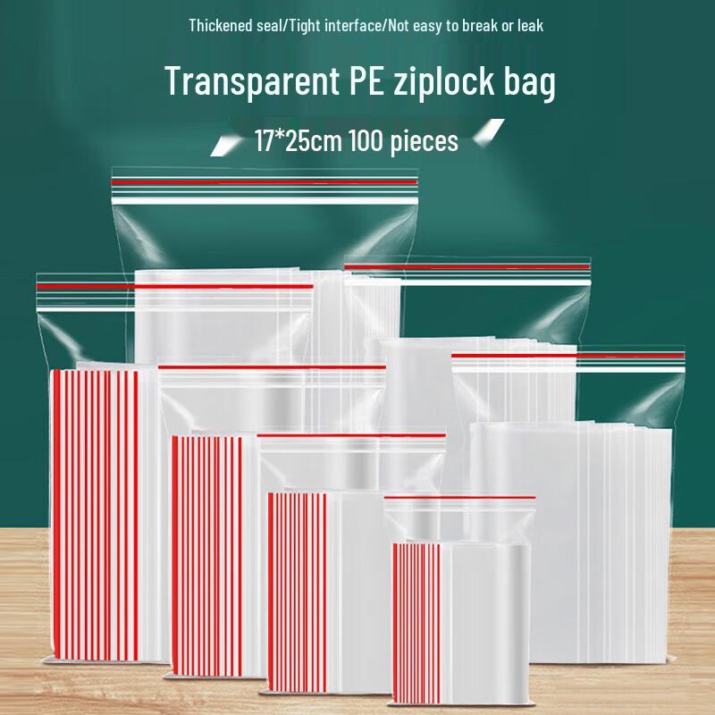 Thickened PE Transparent Self-Sealing Food Storage Bags