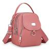 Lightweight Nylon Women's Crossbody Bag Casual Mini Handbag with Multiple Zip Compartments Detachable Shoulder Strap Bag