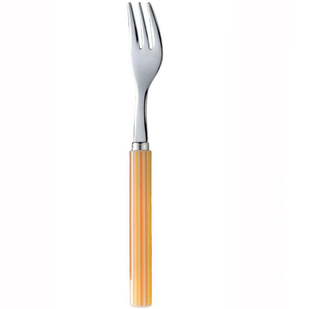 Nagao Stripe Dinner Cutlery Set Made In Japan (4 Pieces), Orange,