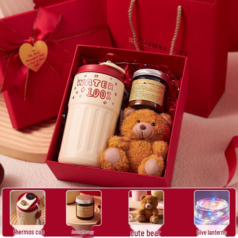 Christmas Gift Set with Thermos, Bear, Aroma & Lights 05