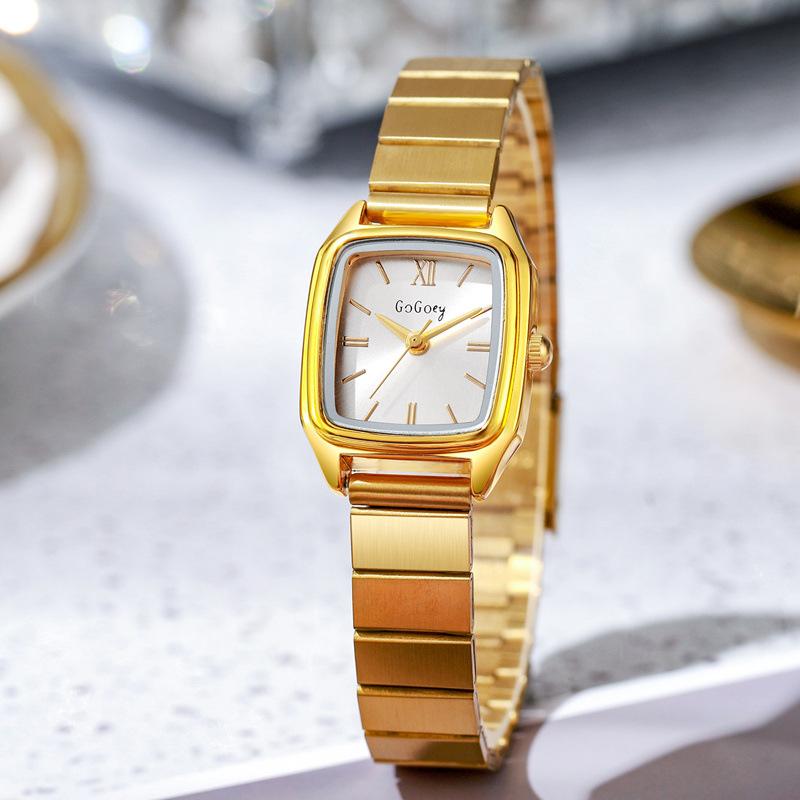 

Luxury Brand Ladies Watches Gold Watch for Women Quartz Fashion Simple Retro Gift Watch Relogio Feminino