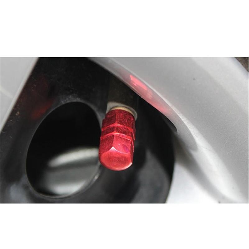 4Pcs Aluminum Tire Valve Caps Car Rim Plugs Tire Valve Cover Valve Stem Nipple Caps Motorcycle Car Wheel Plugs Valve Stems 1