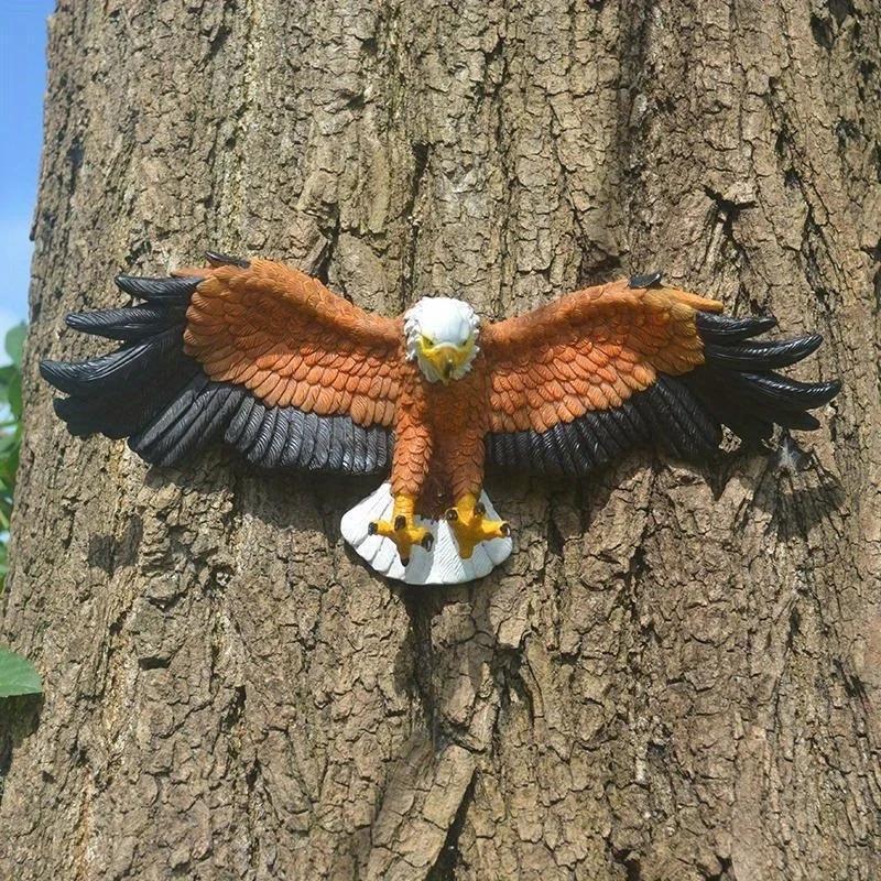 1pcs Eagle Wall Sculpture Resin Animal Hanging Ornament Eagle For Garden Home Decor Craft Gifts Figurines Small Eagle Flying