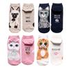 Animal Cotton Socks Women Autumn Winter Cute Cartoon Cat Dog Parttern Mid Tube Sock Kawaii Female Girl Funny Floor Sleep Socks