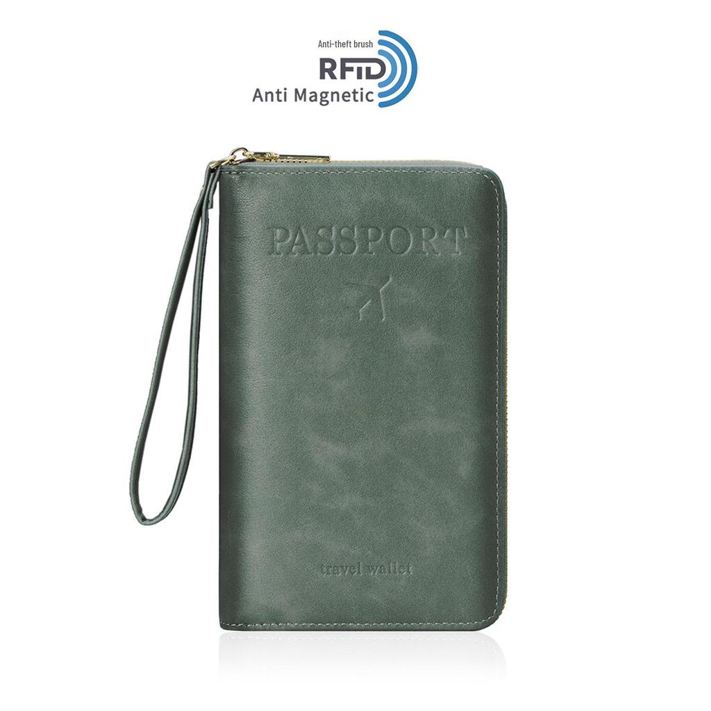 2025 RFID Zippered Travel Passport and Ticket Organizer Anti-theft Bag