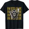 Funny Fourth Grade Teacher Feral Raccoon Back To School T-Shirt