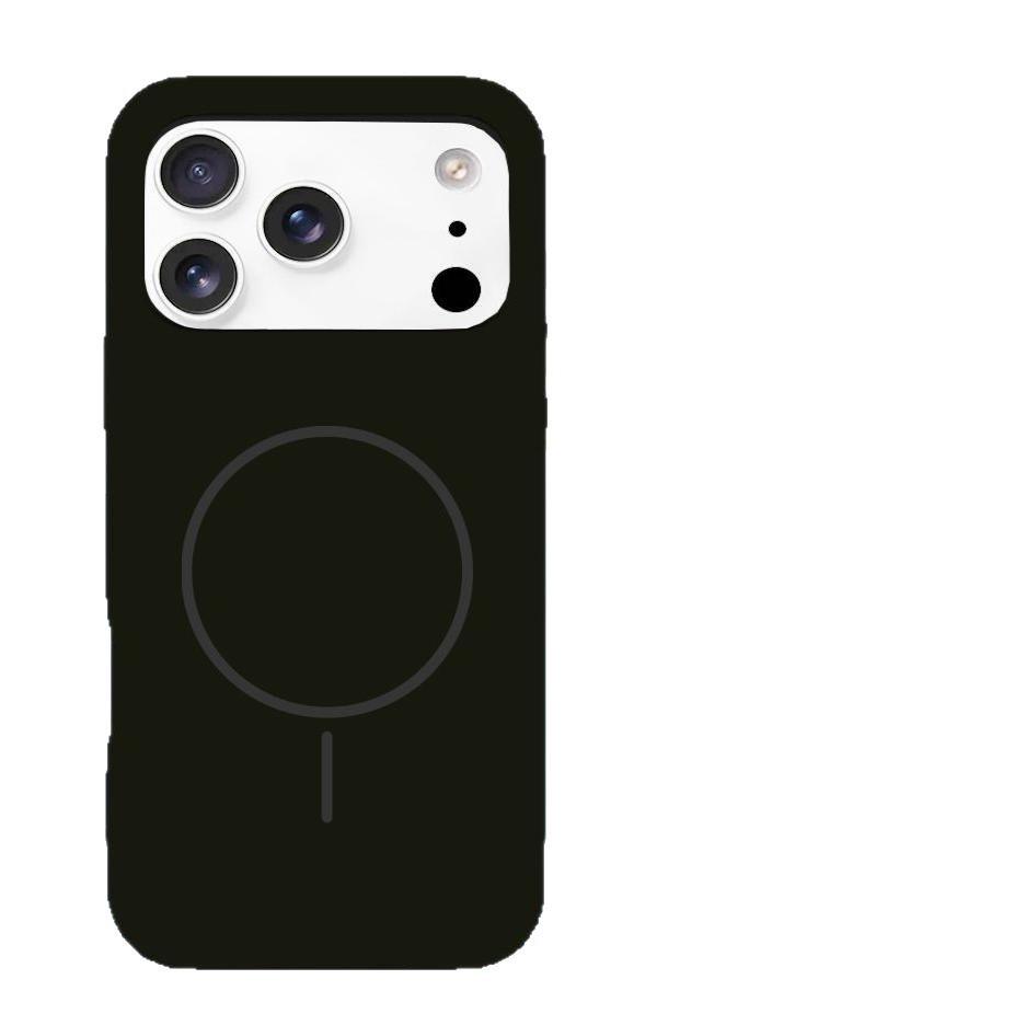 Liquid silicone is suitable for Apple 17Promax thin ring magnetic mobile phone case iPhone16 integrated button anti-drop case.