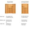 Kitchen Utensil Drawer Organizer Bamboo Expandable Silverware Drawer Organizer for Utensils Holder Adjustable Cutlery Tray