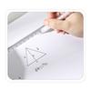 20cm Simple Transparent Triangle Straight Rulers Accurate Student Stationery Scale on Both Side Office School Supplies