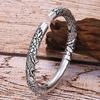 Bangle for Men and Silver Dragon Protection from Good Engraved Dragon Amulet Fashion Accessory Women, Bracelet, Bracelet, Evil, Luck, Pattern, Bangle,