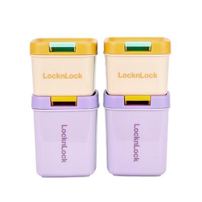 LocknLock Playful 4-Piece Sealed Jar Set