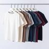 T-shirt da uomo a maniche corte con trama a nido d'ape e girocollo - Top estivo casual trendy e cool