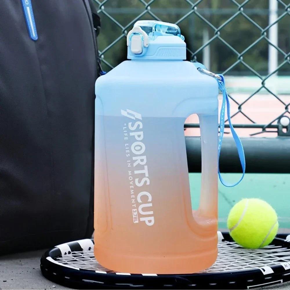 2.3L 3.8L Motivational Leakproof Water Bottle Sport Fitness Gym Outdoor Travel Kitchen Cups Jugs