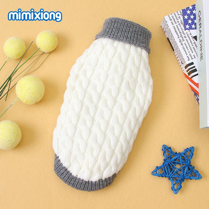 MOQ Basso Mimixiong Maglioni Personalizzati Lavorati a Maglia Colore Unito Misto per Cani Animali Domestici Accessori Abbigliamento Vestiti per Animali Domestici