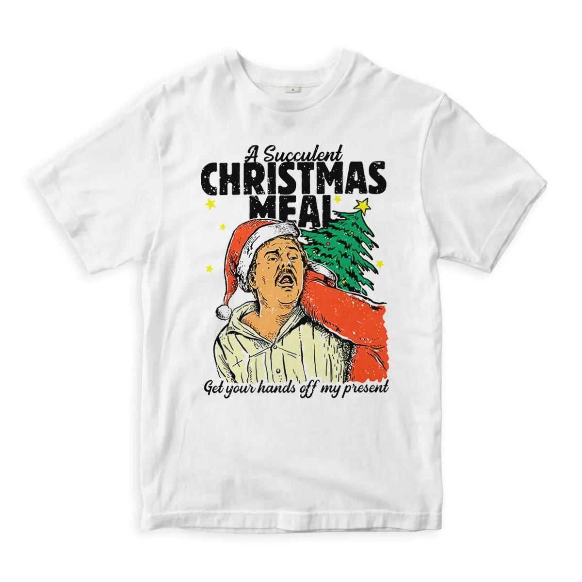 

A Succulent Christmas Meal Santa Meme TShirt Cool XMas Gift Shirt Unisexs and Womens Tee Shortsleeved Unisexs Tshirt S