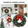 Christmas Wreaths For Front Door Fence Holiday Wreath Charming Christmas Decoration For Farmhouse Window Kitchen Fireplace Wall