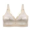 Seamless Large-chested Minimizing Bra with Wide Shoulder Straps Anti-sagging and Lace Stitching for Large Sizes