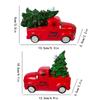 Vintage-Style Resin Decorative Ornament Pickup Truck Carrying a Christmas Tree Fun Holiday Home And Office Desktop Decoration