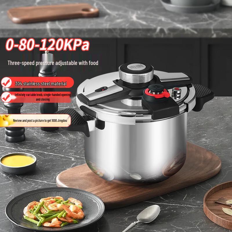 Shuangxi 304 Stainless Steel One-Hand Opening Pressure Cooker