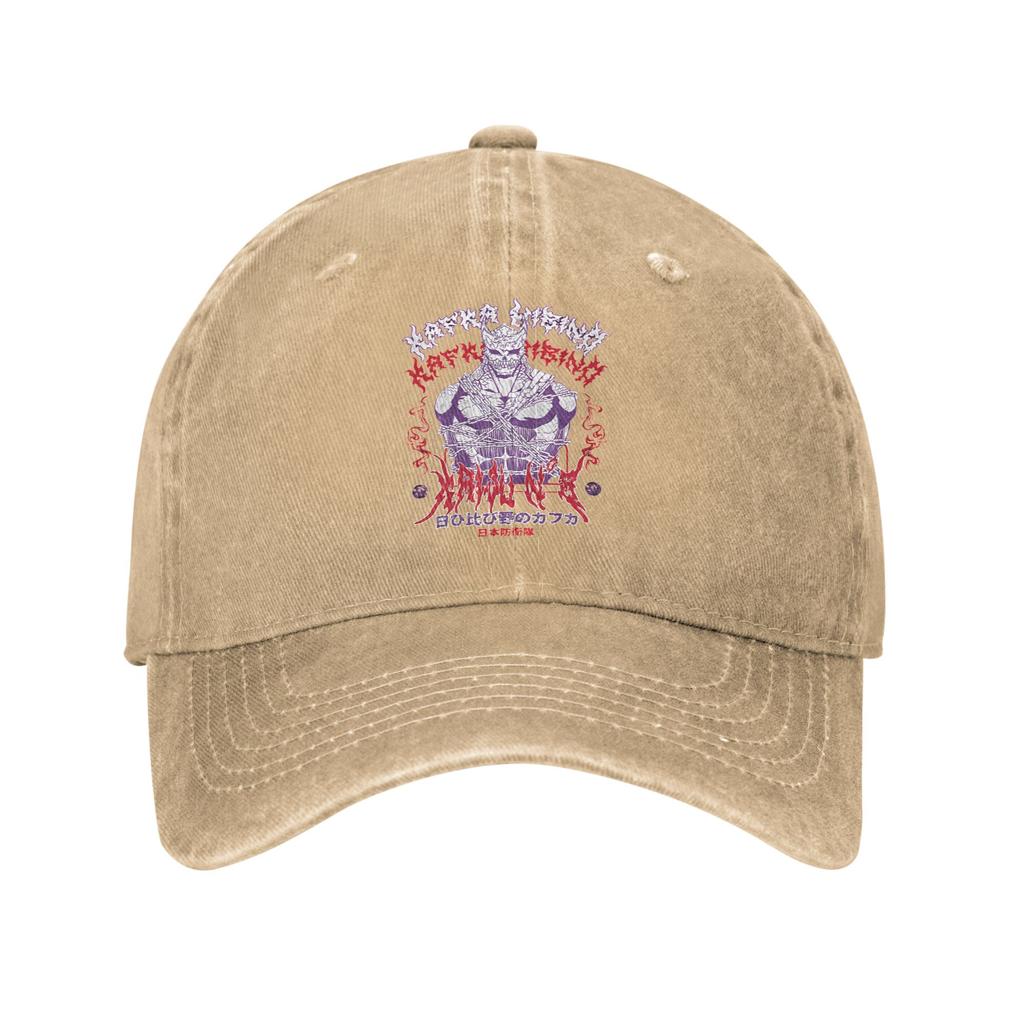 Kaiju No.8 Digital Metal Unisex Women Baseball Caps Monster Anime Distressed Denim Hats Cap Vintage Outdoor Adjustable Fit Headwear
