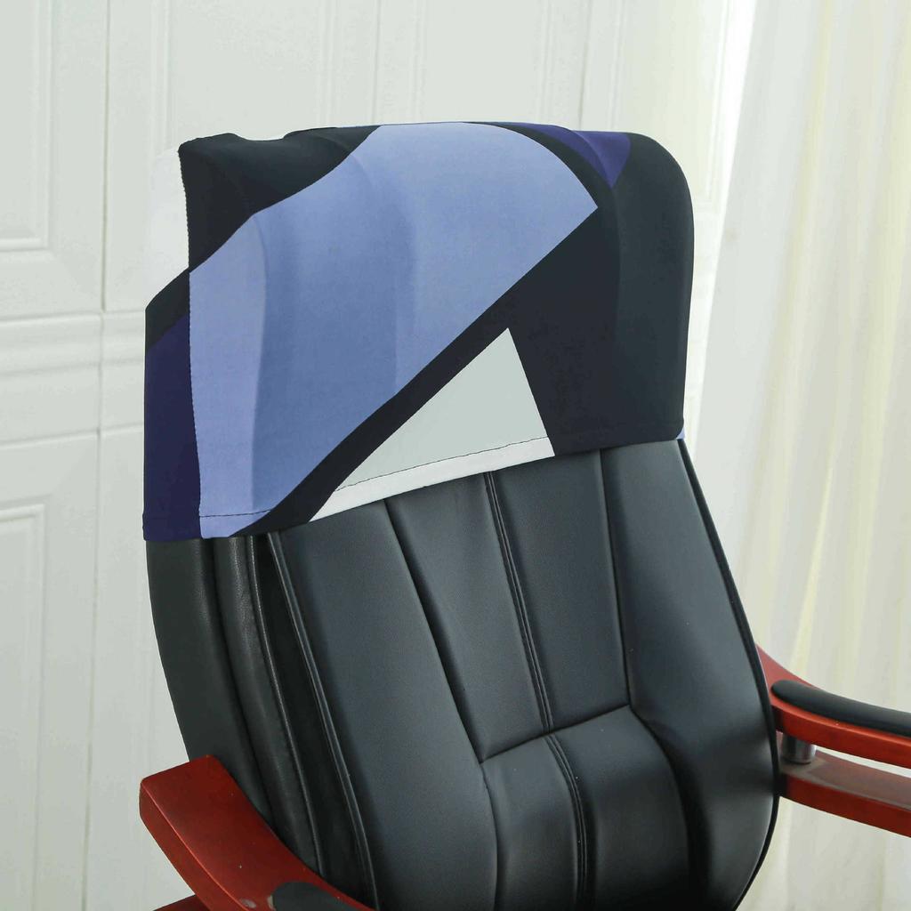 Elastic Boss Chair Headpillow Case Office Chair Cover Swivel Chair Headpillow Case Computer Chair Headpillow Seat Dustproof Head Cover