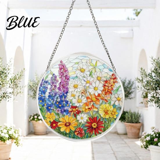 Akrylowa Dekoracja Okienna Puzzle Łamigłówka Łapacz Słońca DIY Puzzle Łapacz Słońca Witrażowy Łapacz Słońca Wisząca Ozdoba do Dekoracji Domu Ogrodu Prezent Kobiety