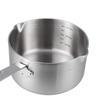 IMEEA Milk Pan, Saucepan, 18-10 Stainless Steel, Induction Compatible, 600ml, Mini Milk Pan, Silver