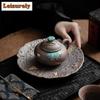 150ML Lotus Koi Fish Old Rock Mud Teapot Aesthetic Tea Infuser Pot Tea Maker Kettle With Filter Tea Services Supplies Craft Gift