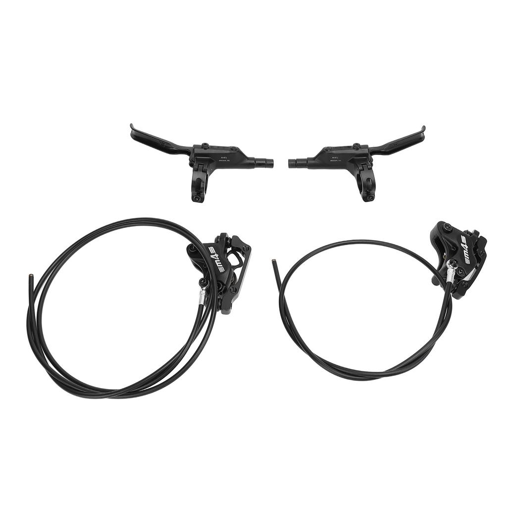 4 Piston Dual Drive Oil Brake 850mm Front 1550mm Rear Levers Hydraulic Disc Brakes for Mountain Cycling