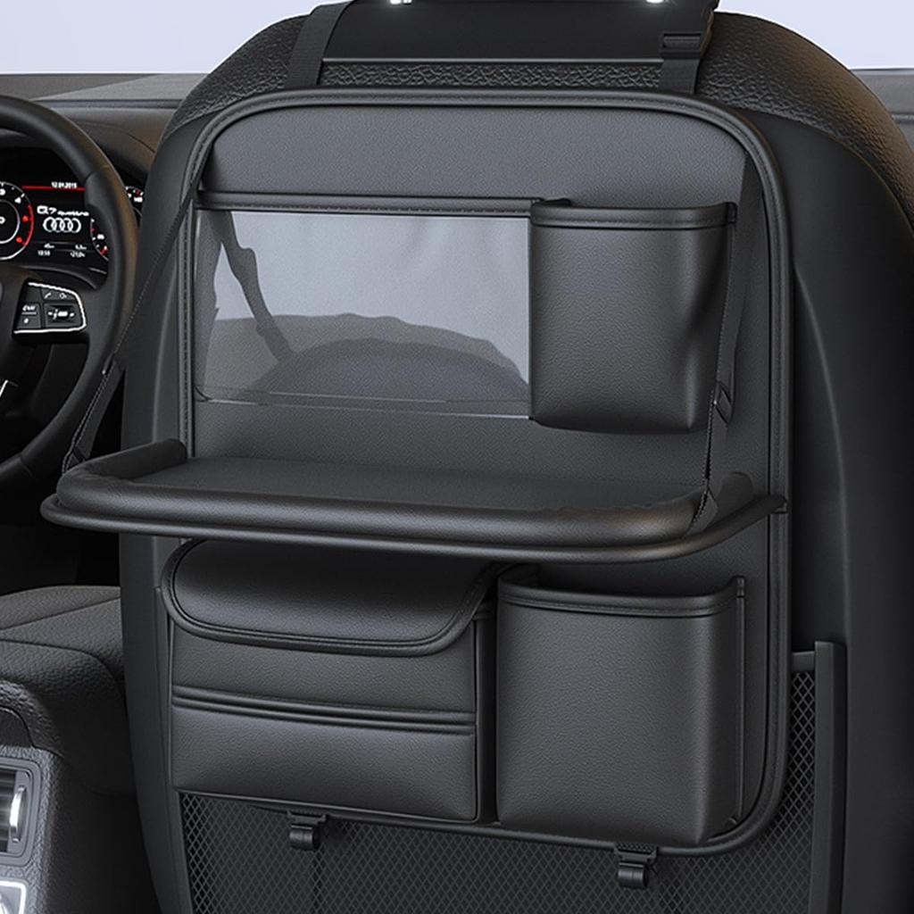 Raksonic Popular Car Seatback Back Seat Car Storage Seatback Pocket with iPad Folding Large Car Black 2 Pocket, Storage, Dirt-Resistant, Pocket,