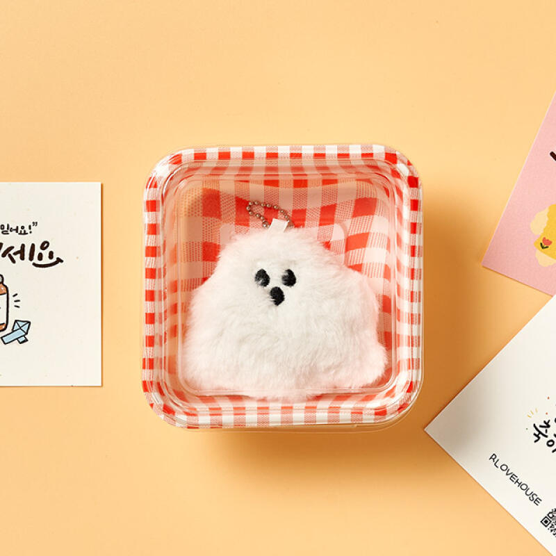 

Bean-eyed ghost doll keychain + message card + checkbox O_Ghost+Checkbox