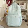 Schoolbag cloud lemon ice blue hollow lace girl heart backpack student party pure gentleness class travel small backpack