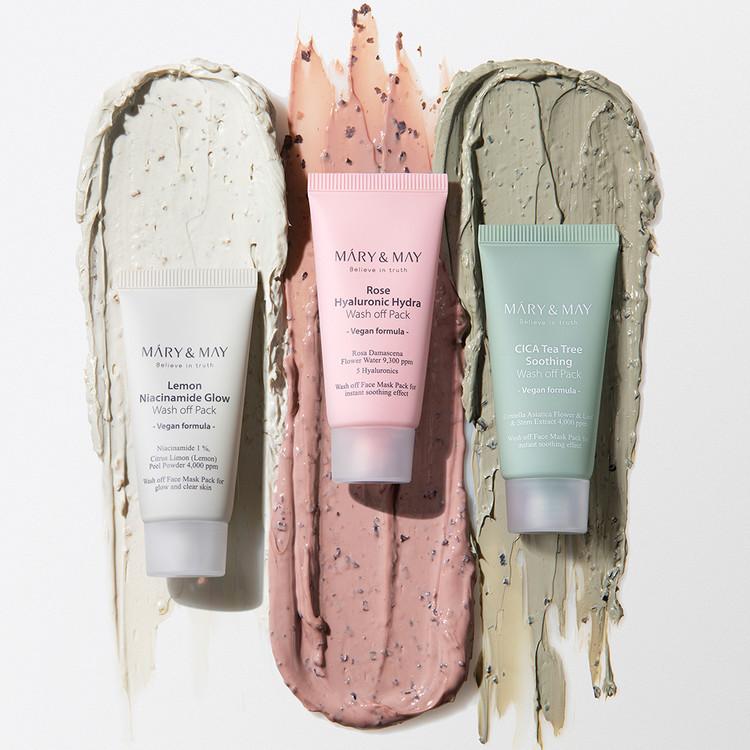 Mary&May Różana Hialuronowa Maseczka Zmywalna Mini 30ml
