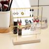 Metal Earrings Storage Rack 3-Tier Ear Stud Rack Earring Organizer Jewelry Holder  Gift