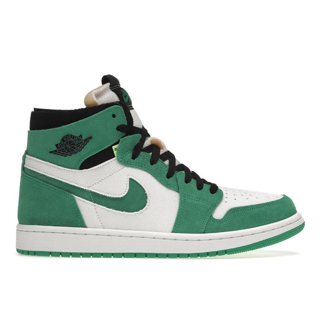 Air Jordan 1 High Zoom Comfort Stadium Green Women Sneakers White Black CT0979-300