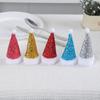 Christmas sequined knife and fork set creative mini Christmas hat knife and fork decorations desktop Christmas props ornaments
