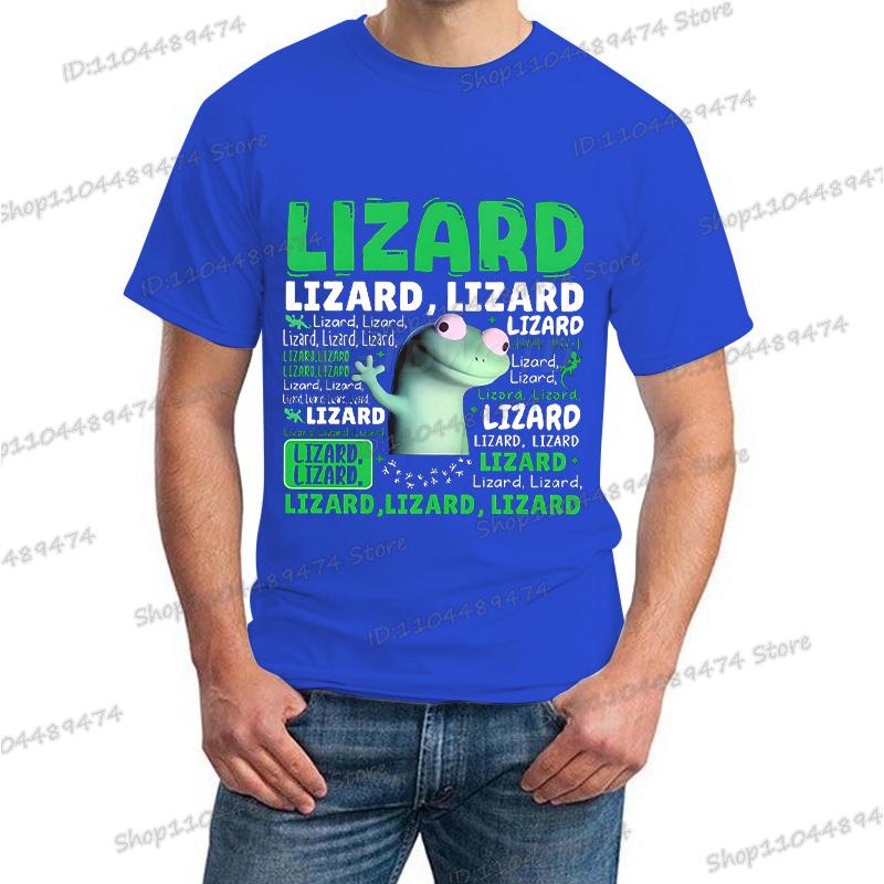 New Lizard Lizard Lizard Meme Trendy Printing T Shirt Men Women Hippie Humorous Streetwear Short Sleeve Anime Animal T-shirts