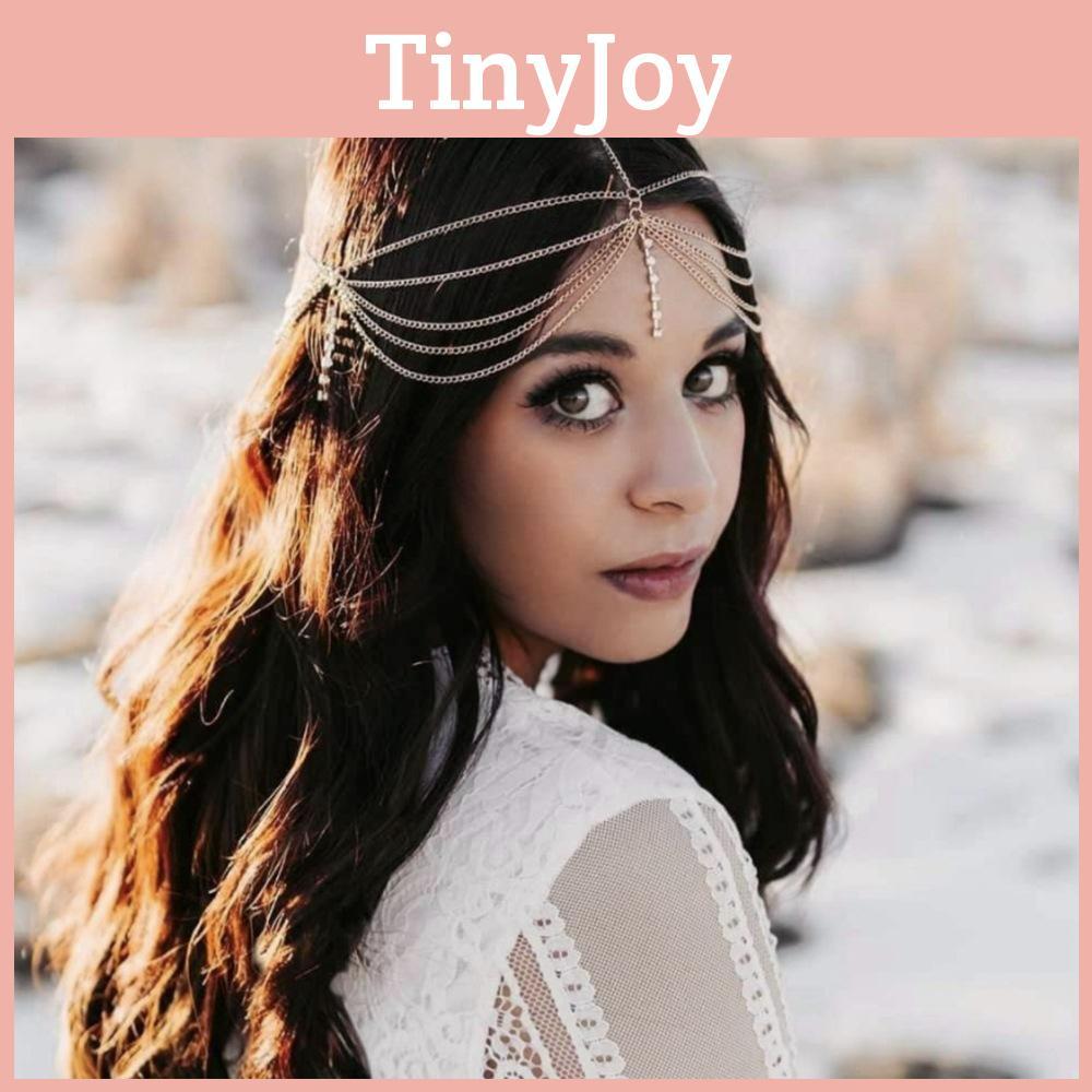 Fashionable Rhinestone Decoration Multi Layer Chain Design Women Headwear For Wedding Celebrations