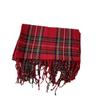 Red Scarf Women's Winter Plaid Versatile Warm High-end Trendy New Gift Christmas Scarf Shawl