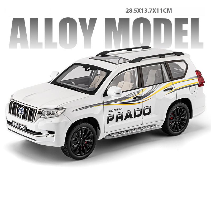 

1:18 Toyota Land Cruiser LC300 Prado SUV Alloy Car Model Diecast Metal Desktop Display Collectible Ornament Holiday Present Gift