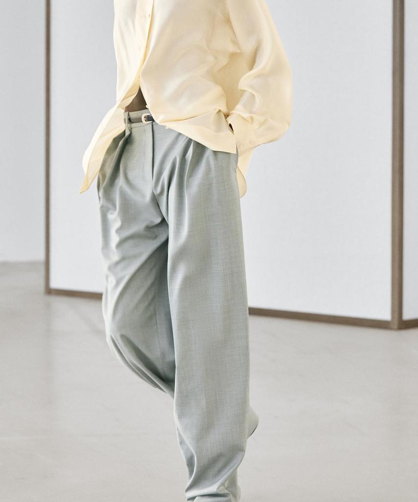 Masimodutti Fluid Pants With Dart Detail