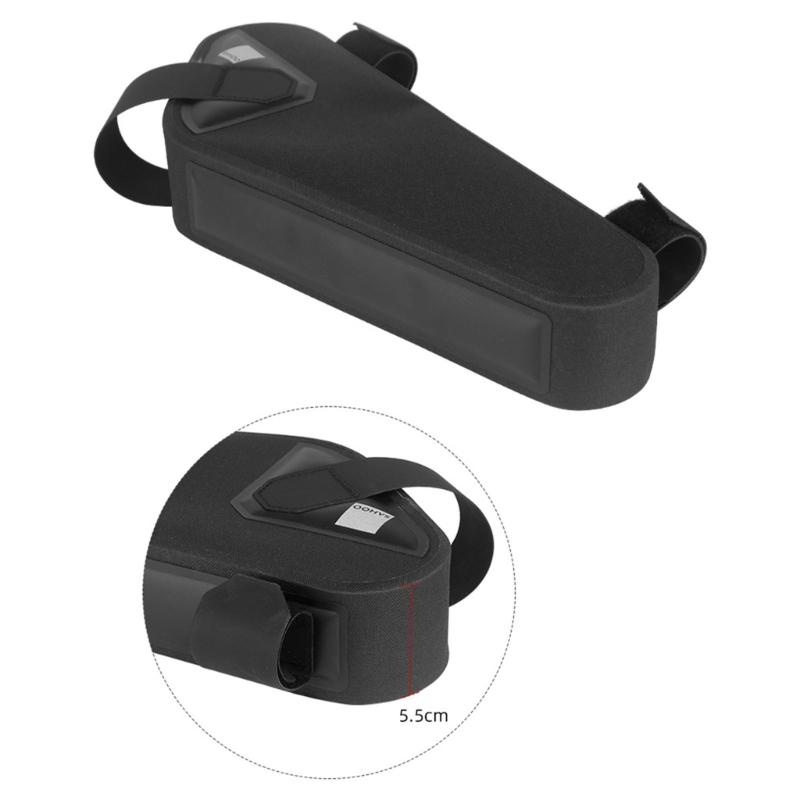 Wasserdichte Fahrrad-Vorderrahmentasche, Radsport-Lenkerstangen-Aufbewahrungstaschen zum Radfahren, Reißverschluss-Verschluss, Rennrad-Oberrohrtasche